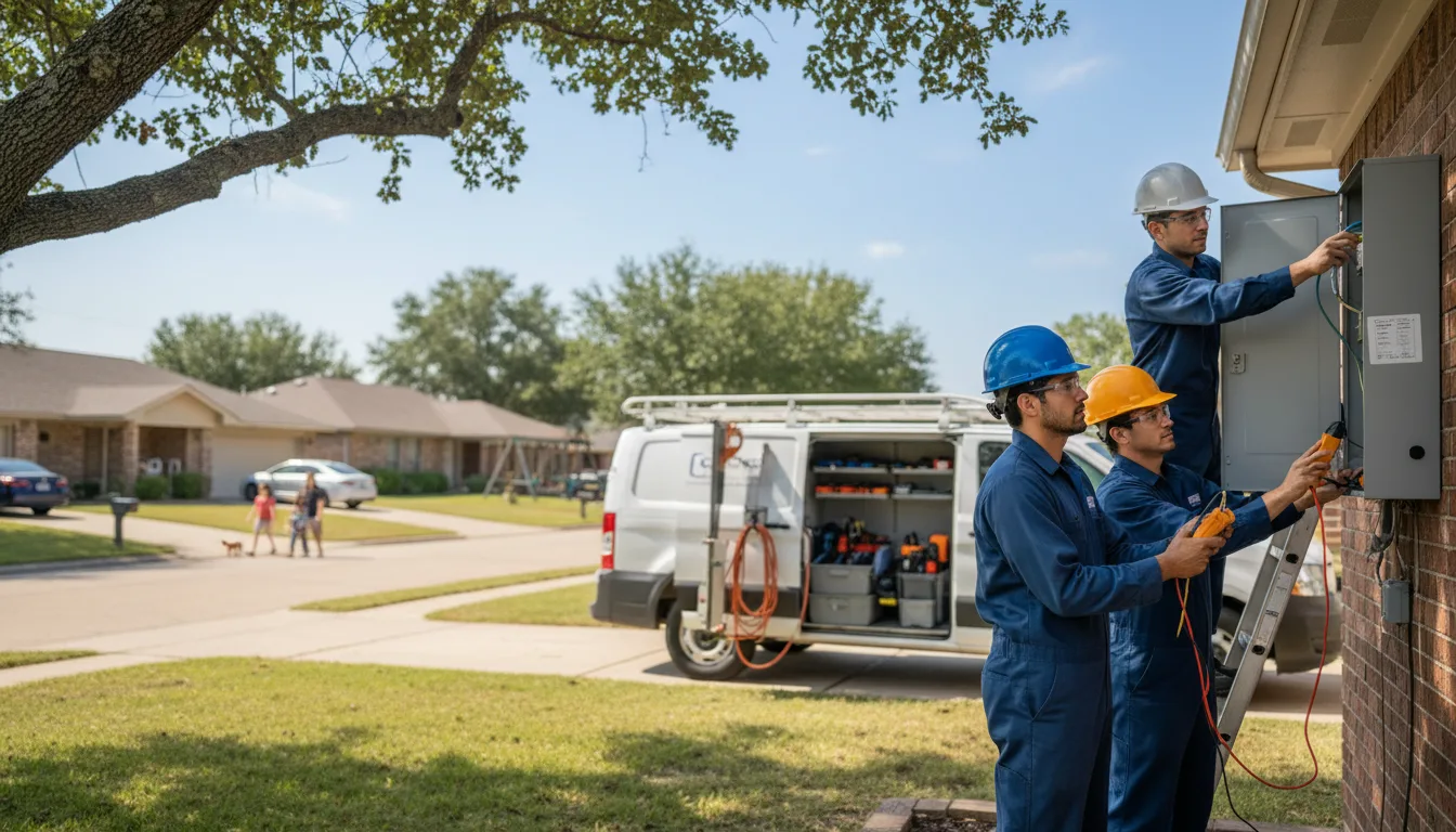 Certified electrician providing emergency electrical services in Owen, WI